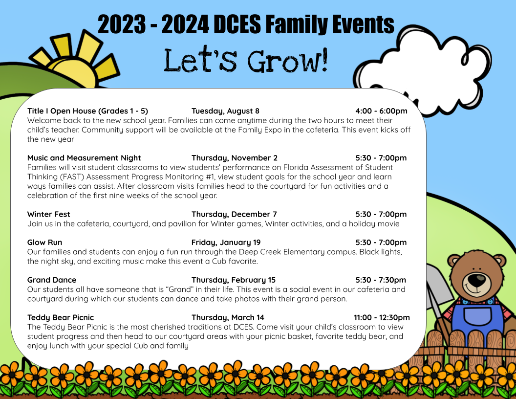 2023-2024 Event Dates